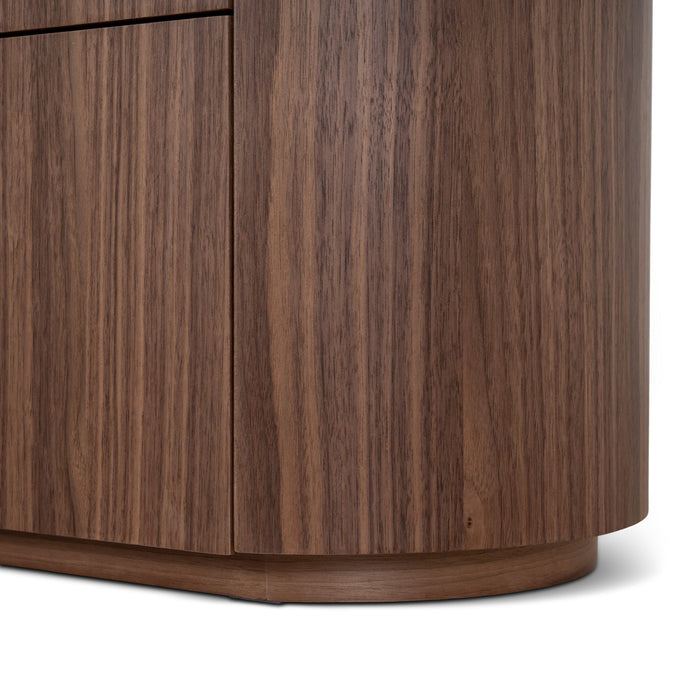 Arnar 60cm Bedside Table - Walnut