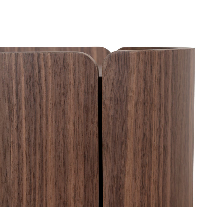 Arnar 60cm Bedside Table - Walnut
