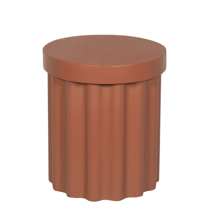 Sovana 40cm Concrete Side Table - Terracotta