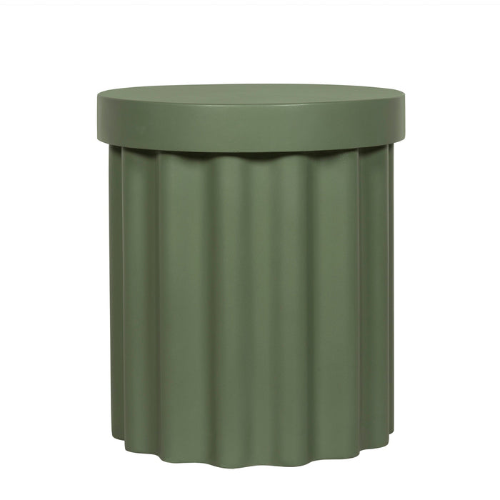Sovana 40cm Concrete Side Table - Green