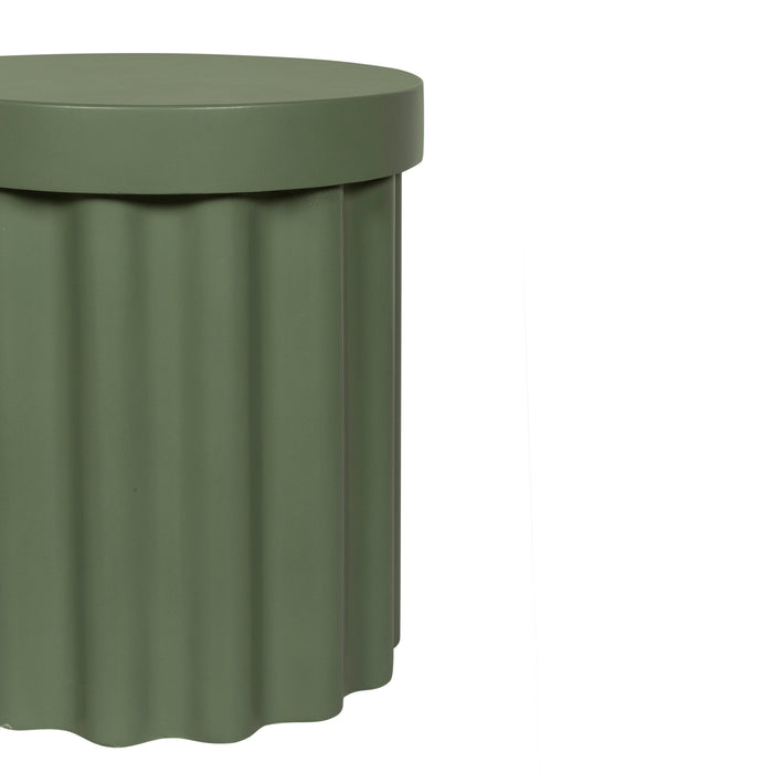 Sovana 40cm Concrete Side Table - Green