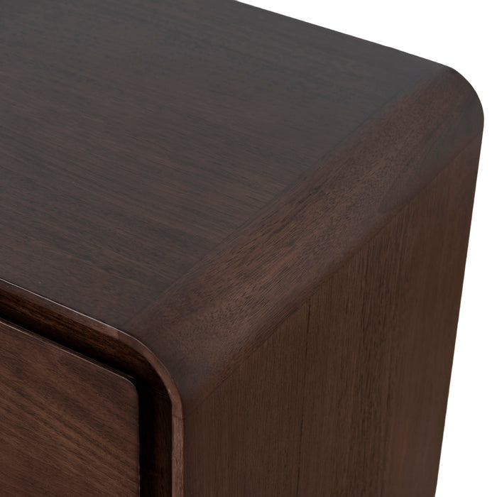 Jenny 56cm Bedside Table - Walnut