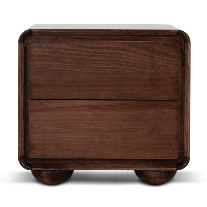 Jenny 56cm Bedside Table - Walnut