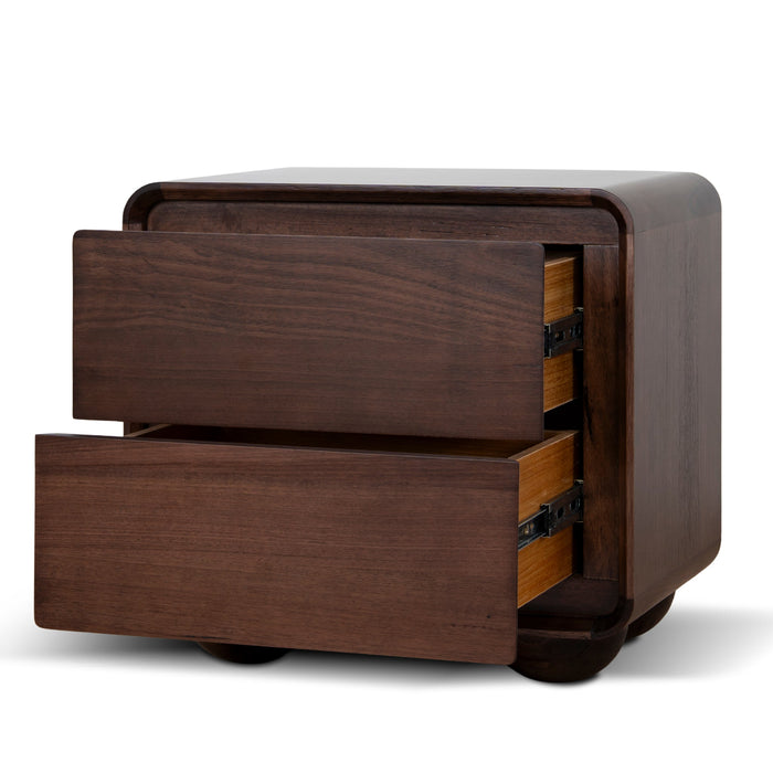 Jenny 56cm Bedside Table - Walnut