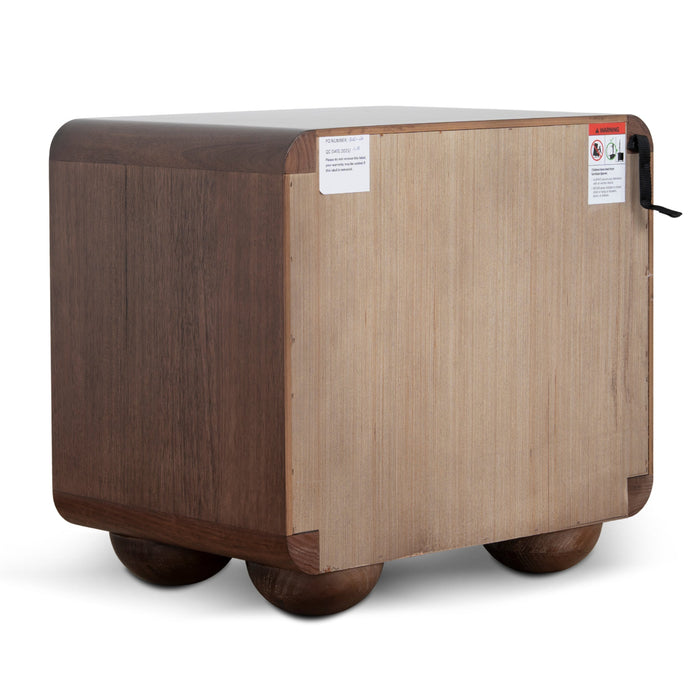 Jenny 56cm Bedside Table - Walnut