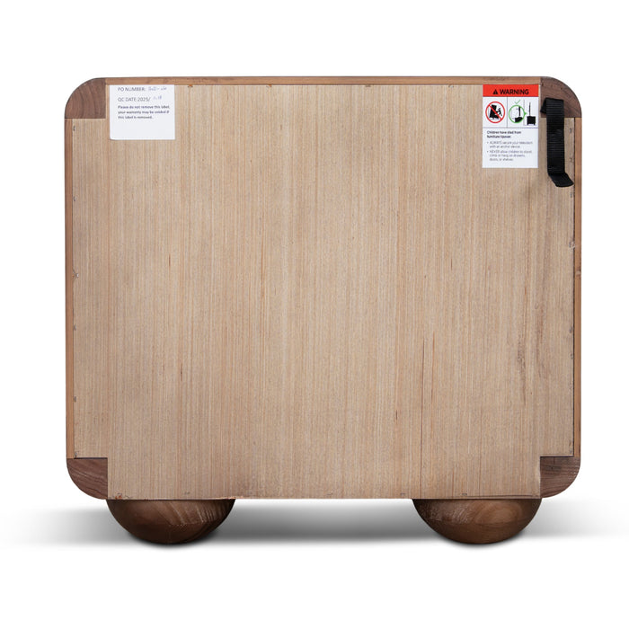 Jenny 56cm Bedside Table - Walnut