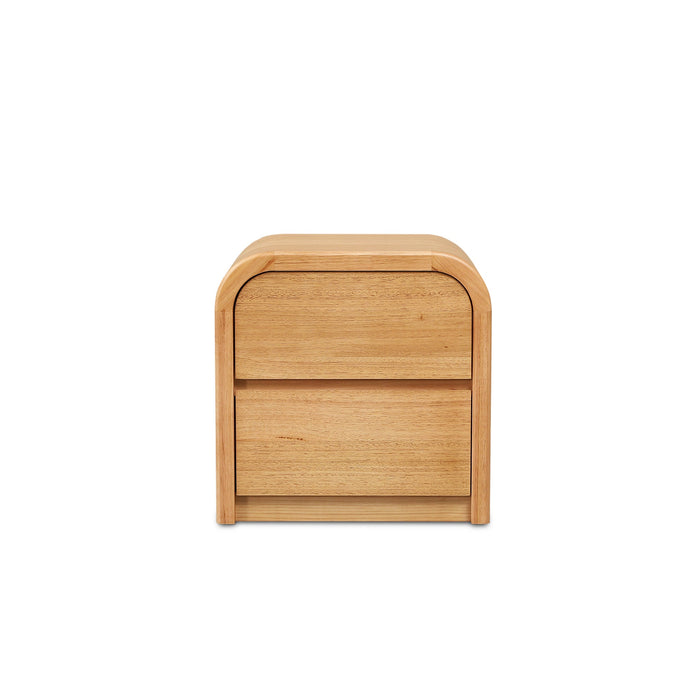 Elmino 55cm Tassie Oak Bedside Table - Natural