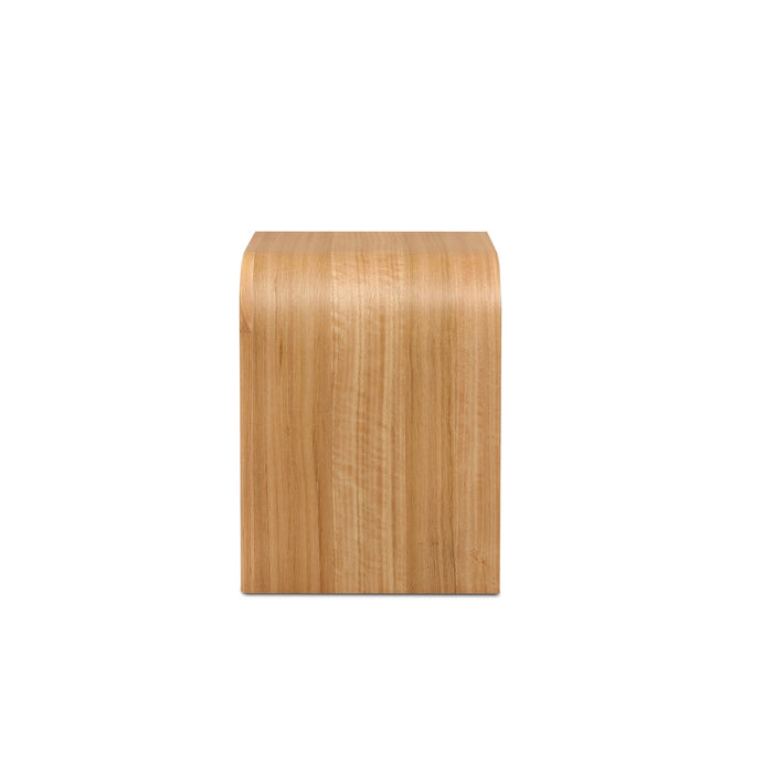 Elmino 55cm Tassie Oak Bedside Table - Natural
