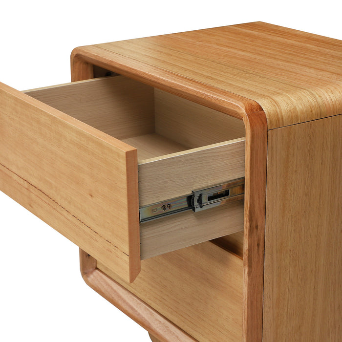 Cavaro 52cm Tassie Oak Bedside Table - Natural