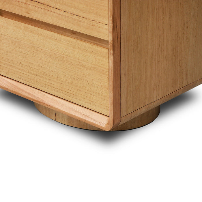 Cavaro 52cm Tassie Oak Bedside Table - Natural