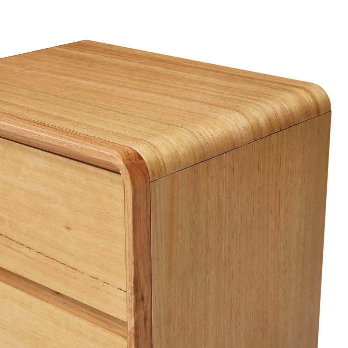 Cavaro 52cm Tassie Oak Bedside Table - Natural