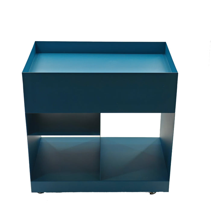 Breska 60cm Side Table - Navy Blue