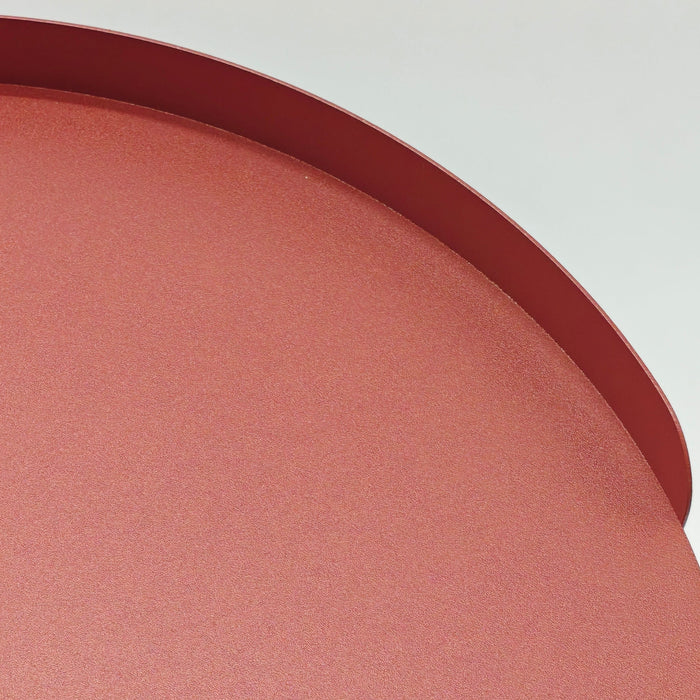Morena 37cm Round Side Table - Burgundy Red