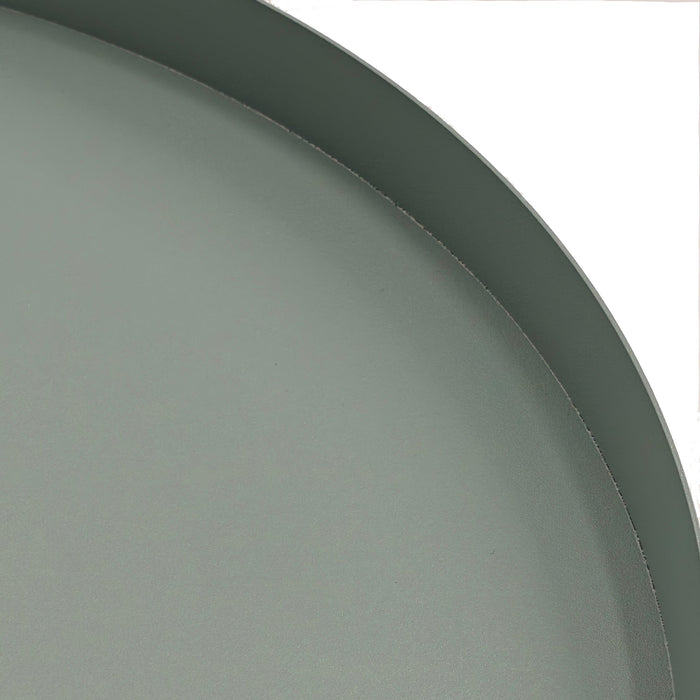 Morena 37cm Round Side Table - Sage Green