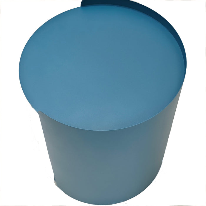 Morena 37cm Round Side Table - Navy Blue