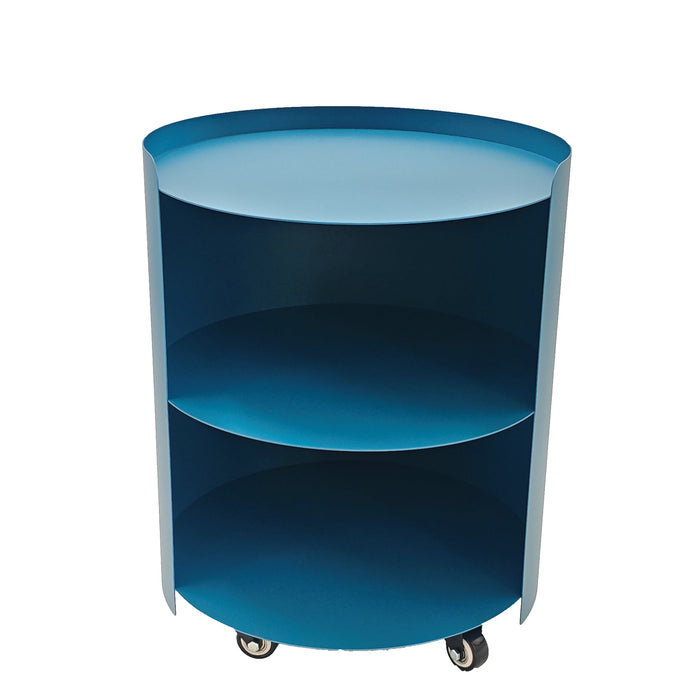 Morena 37cm Round Side Table - Navy Blue