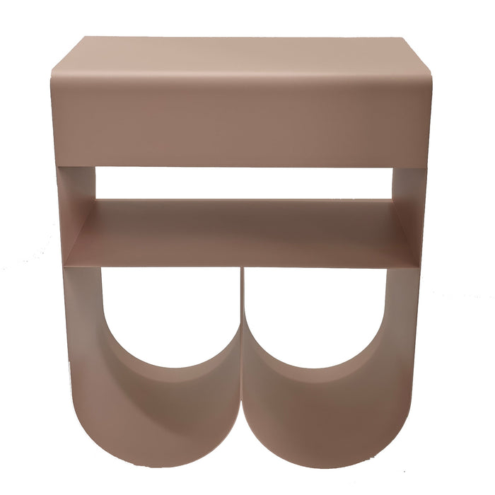 Orvieto 40cm Side Table - Smoky Pink