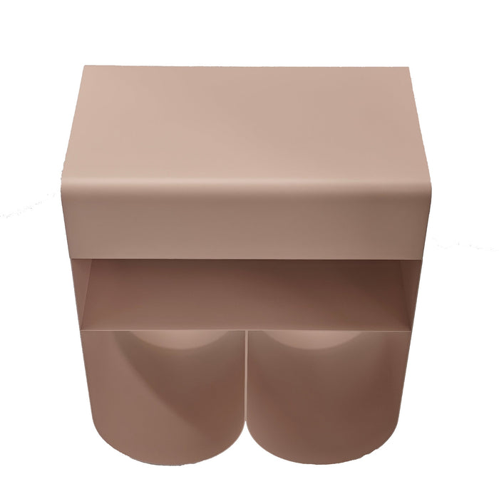 Orvieto 40cm Side Table - Smoky Pink