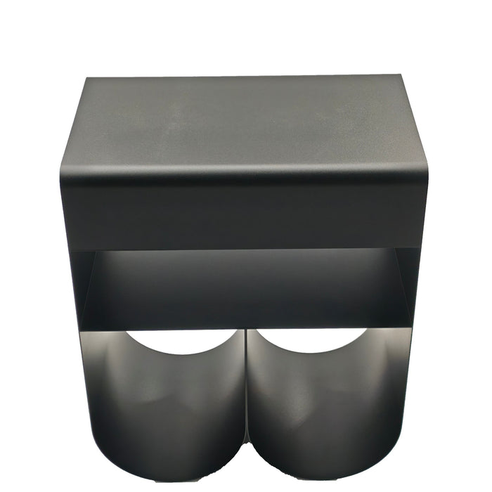 Orvieto 40cm Side Table - Full Black