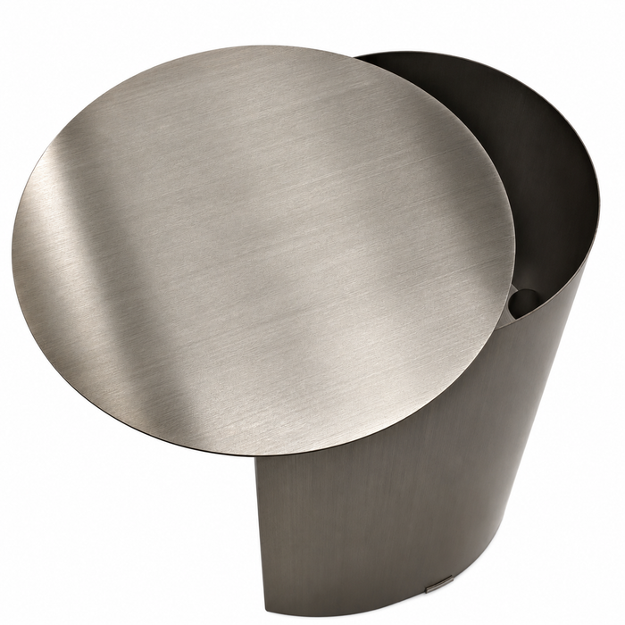 Solveta 38cm Side Table - Stainless Steel