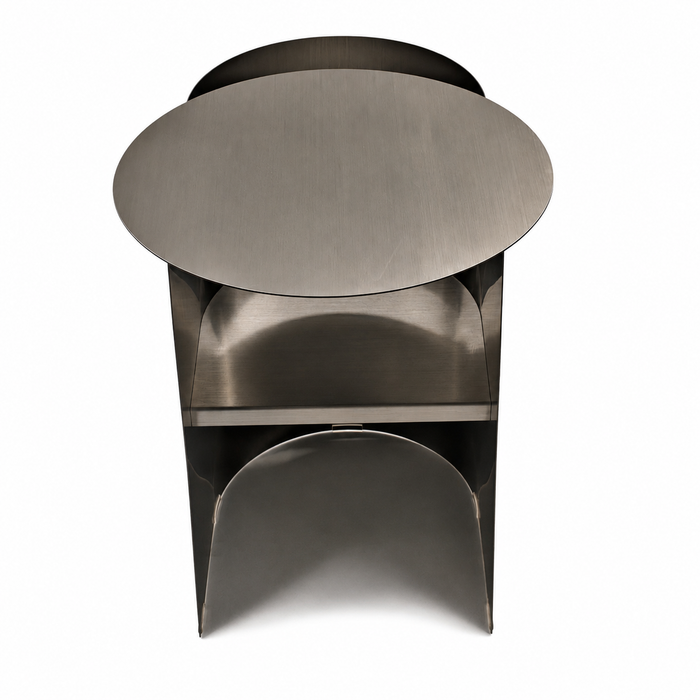 Solveta 38cm Side Table - Stainless Steel