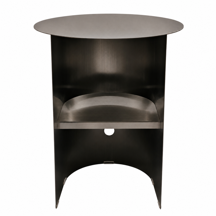 Solveta 38cm Side Table - Stainless Steel