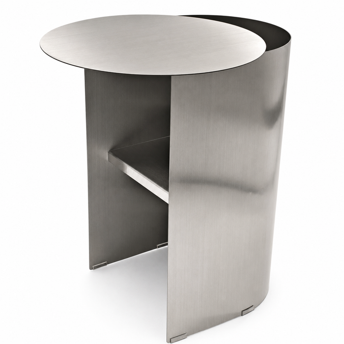 Solveta 38cm Side Table - Stainless Steel