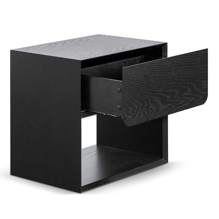 CST6716-CN Oak Bedside Table - Black