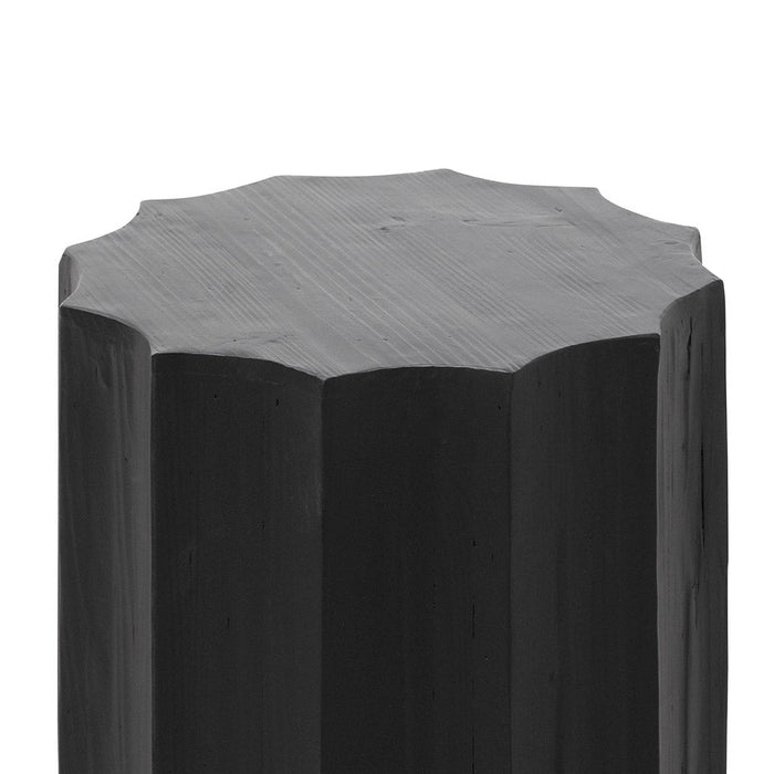 CST6779-NI 40cm (D) recycled Side Table - Full Black