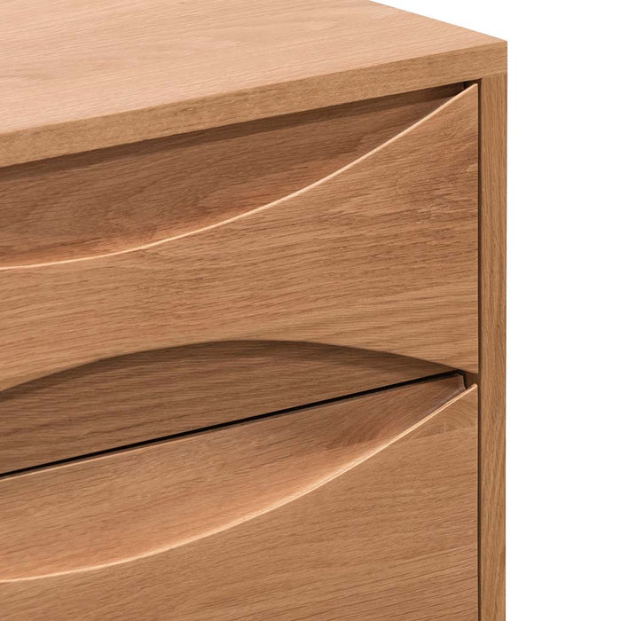 CST6805-OW 2 Drawer Bedside Table - Natural