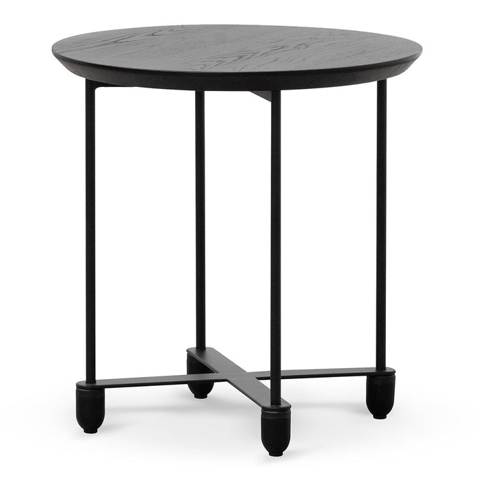 CST6865-SU Wooden Top Side Table - Full Black