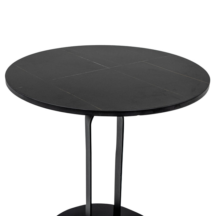 CST6891-IG Round Side Table - Full Black