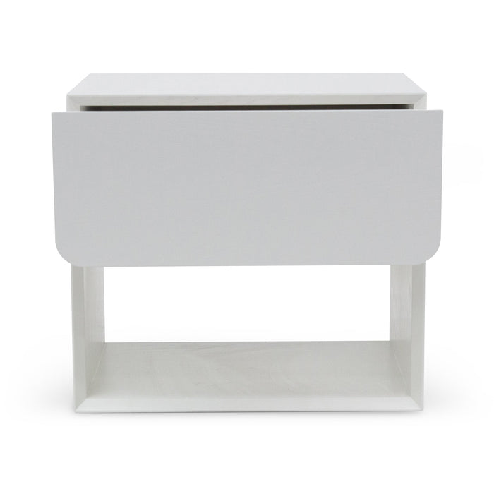 CST6911-CN Oak Bedside Table - White