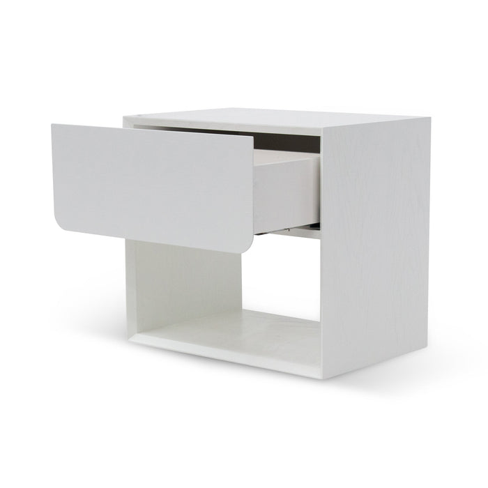 CST6911-CN Oak Bedside Table - White