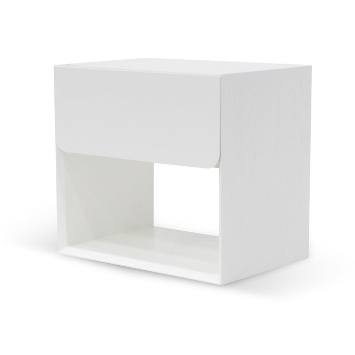 CST6911-CN Oak Bedside Table - White