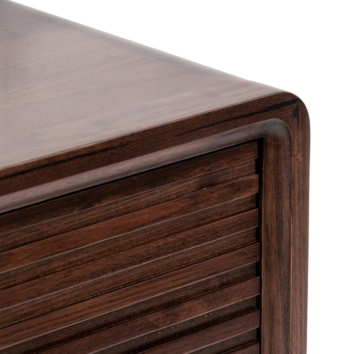 Ex Display - CST8041-AW Single Drawer Bedside Table - Walnut