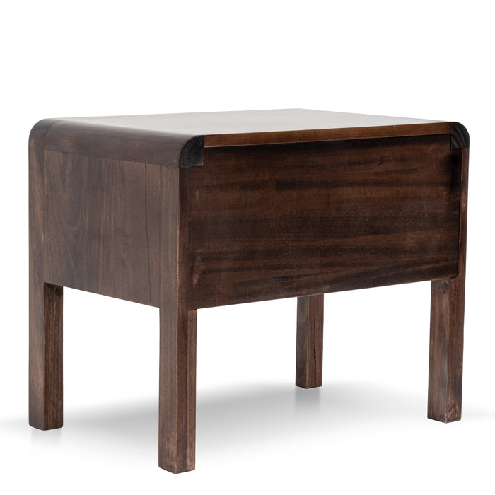 Ex Display - CST8041-AW Single Drawer Bedside Table - Walnut