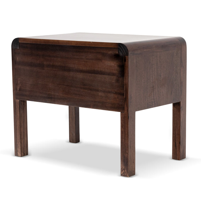 Ex Display - CST8041-AW Single Drawer Bedside Table - Walnut