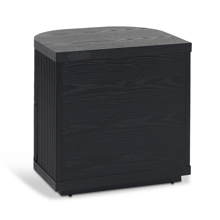 CST8343-DW Bedside Table - Full Black