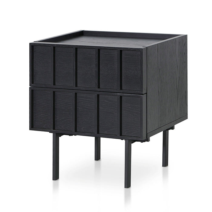 CST8450-KD Bedside Table - Full Black