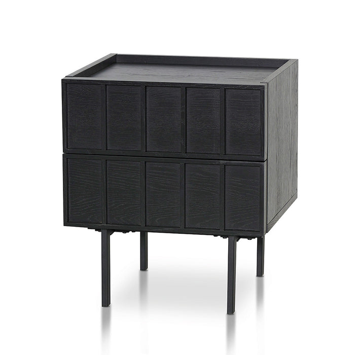 CST8450-KD Bedside Table - Full Black