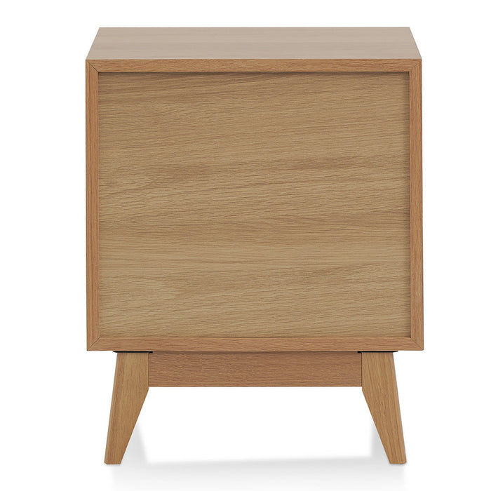 CST8534-VN 2 Drawer Bedside Table - Natural Oak