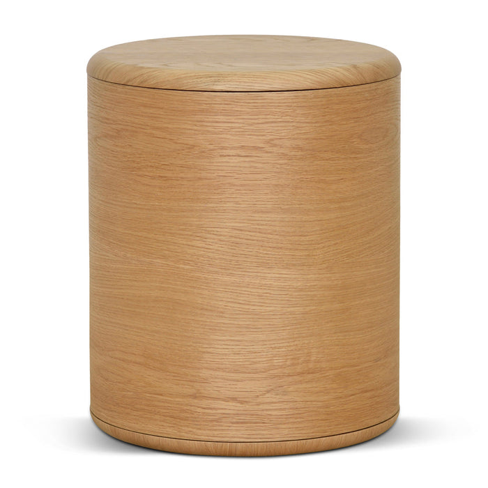 CST8555-CN 46cm Round Bedside Table - Natural