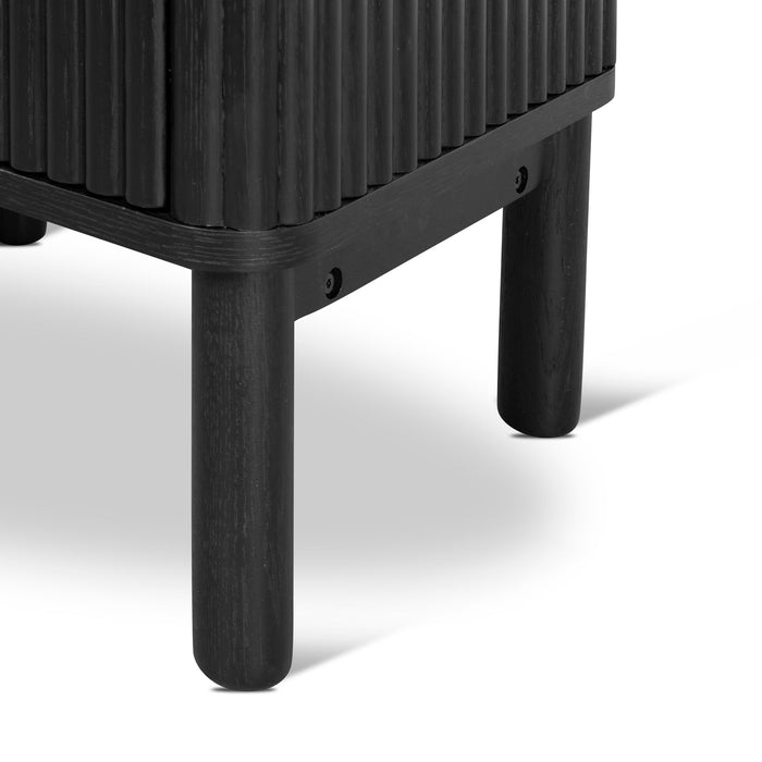 Melita Bedside Table - Full Black