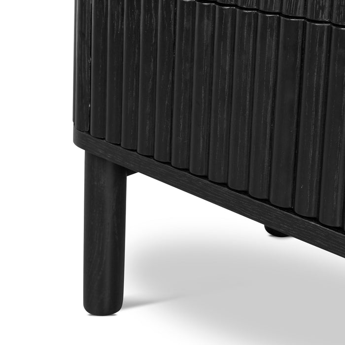 Melita Bedside Table - Full Black