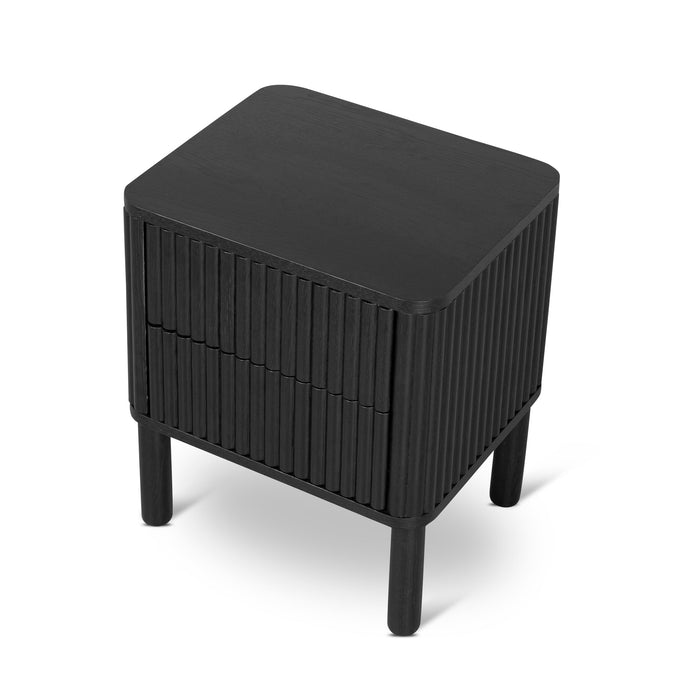 CST8628-KD Bedside Table - Full Black