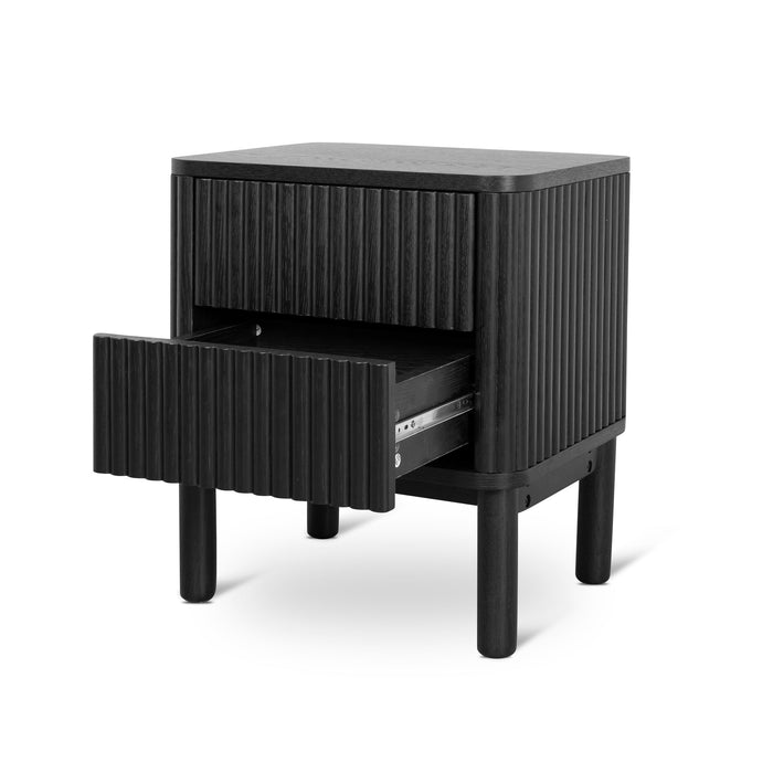 CST8628-KD Bedside Table - Full Black