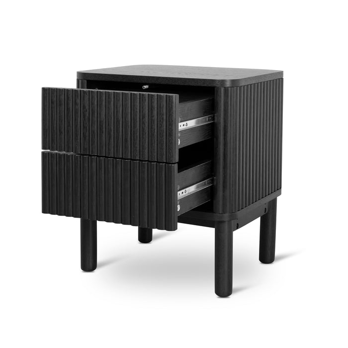 CST8628-KD Bedside Table - Full Black