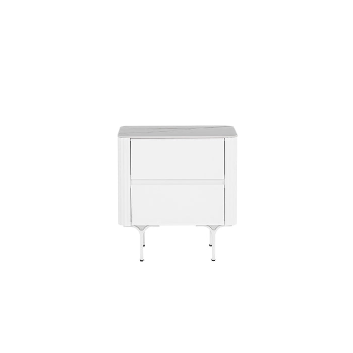 CST8636-IG Bedside Table - White