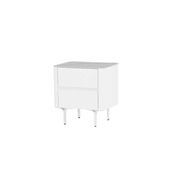 CST8636-IG Bedside Table - White